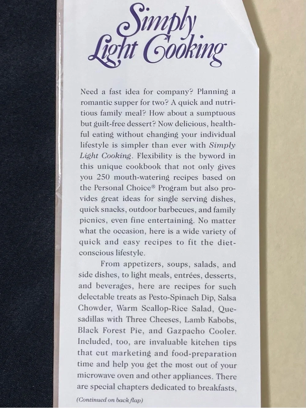 ⭐️ Simply Light Cooking: 250 Recipes from the Kitchen of Weight Watchers